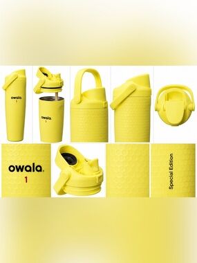 💛🏌️‍♀️Owala FreeSip Sway 30oz “That’s a Gimme” Raised Golf Ball Texture NWT
